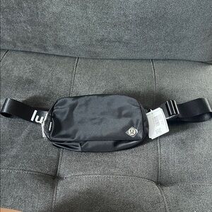 NWT lululemon Belt Bag 1L in Black Wordmark